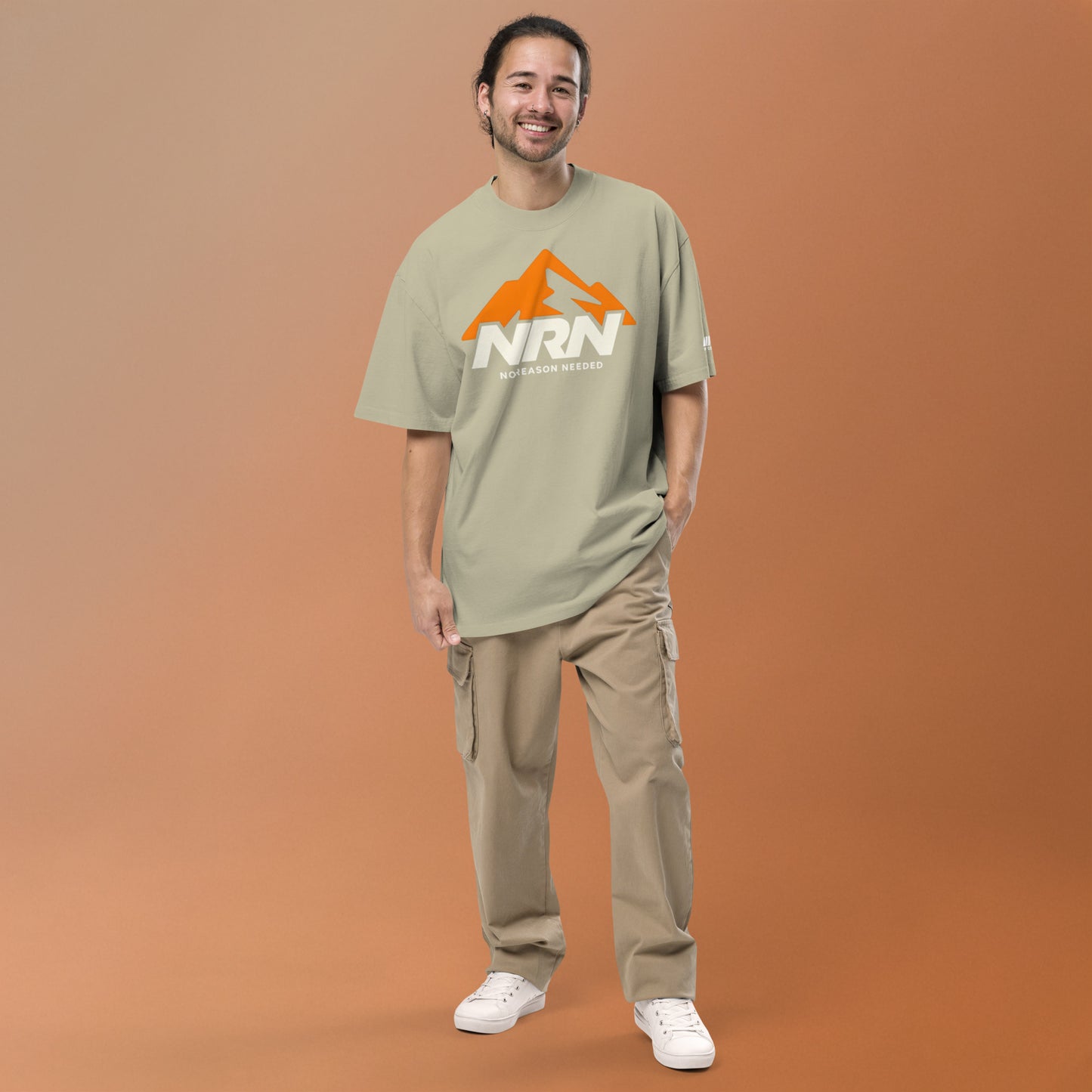 NRN Mountain Oversized faded t-shirt