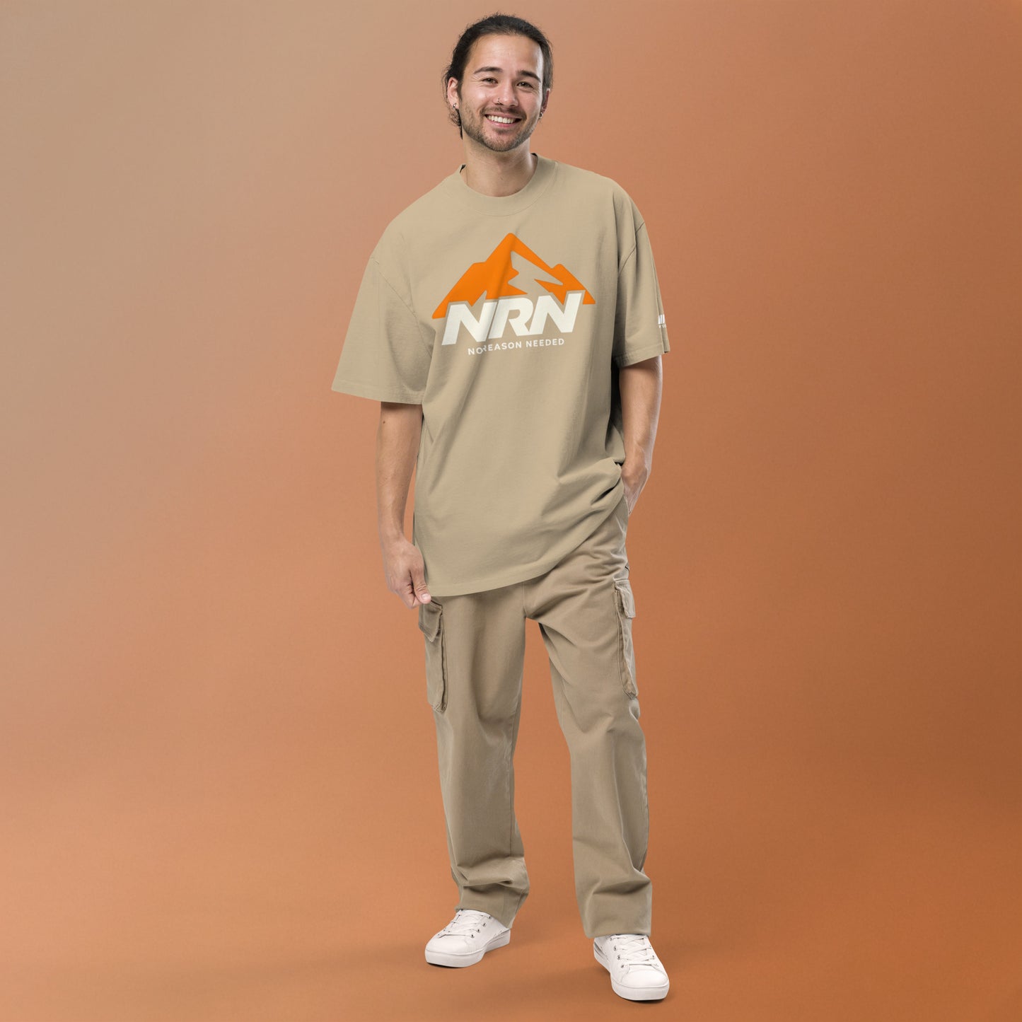 NRN Mountain Oversized faded t-shirt