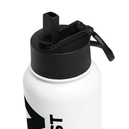 NRN Put God First Stainless steel water bottle with a straw lid