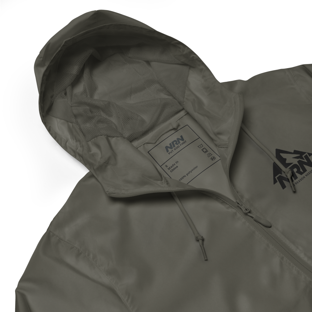 NRN Mountain Unisex lightweight zip up windbreaker
