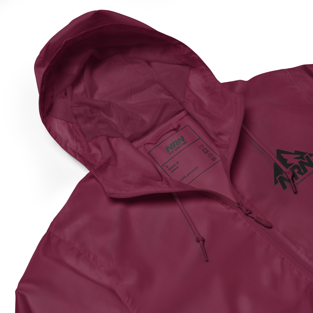 NRN Mountain Unisex lightweight zip up windbreaker
