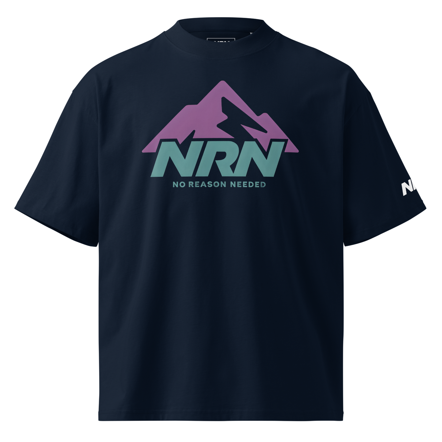 NRN Mountain Unisex Organic Oversized High Neck T-Shirt | Stanley/Stella SATU020