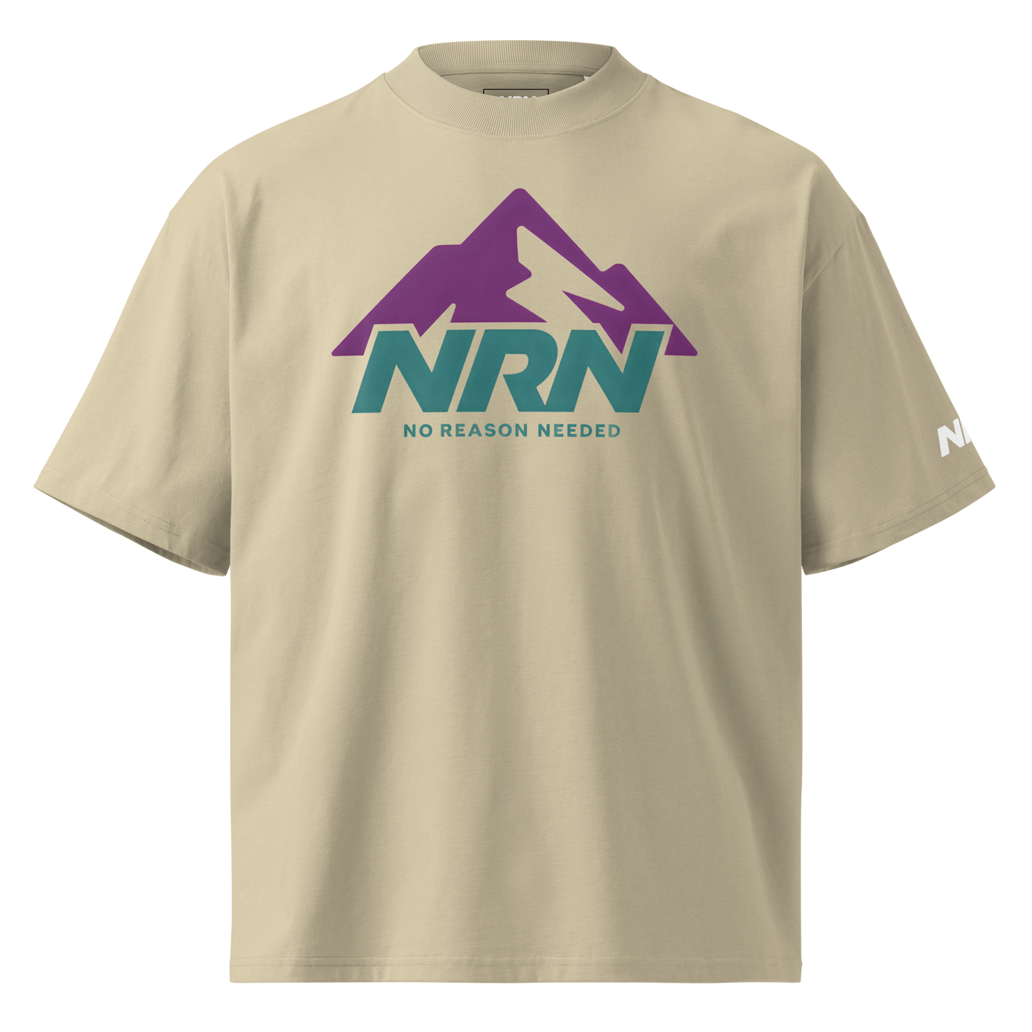 NRN Mountain Unisex Organic Oversized High Neck T-Shirt | Stanley/Stella SATU020