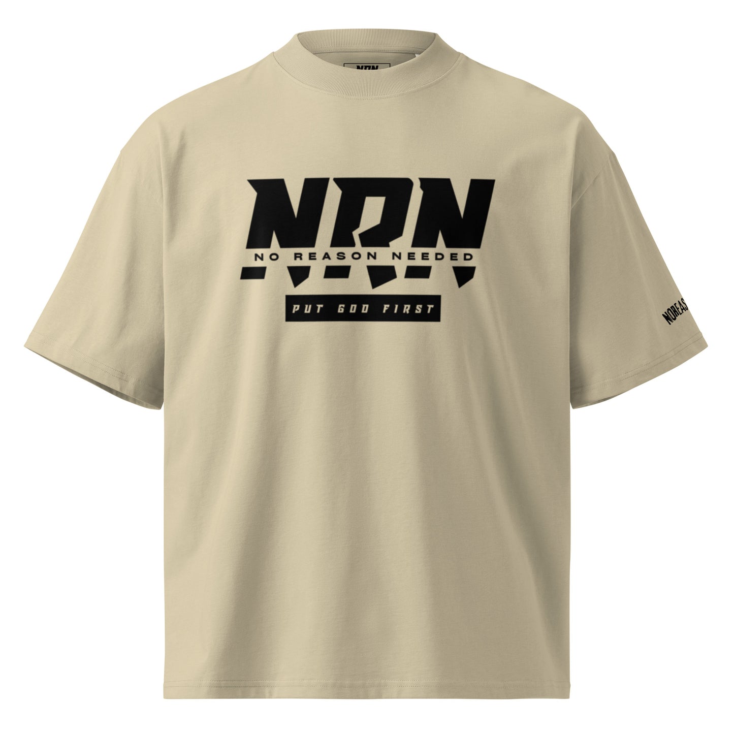 NRN Unisex organic oversized high neck t-shirt