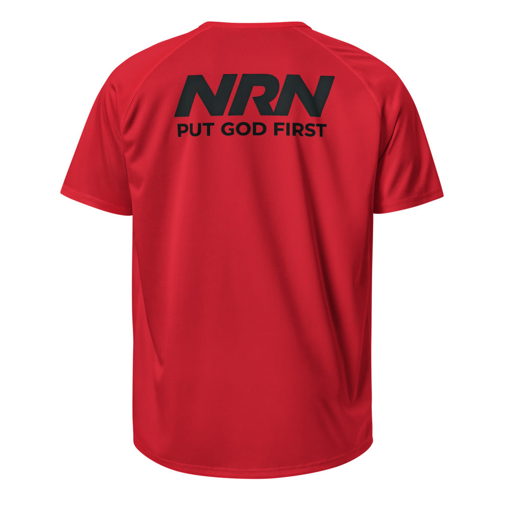 NRN Put God First Unisex sports jersey