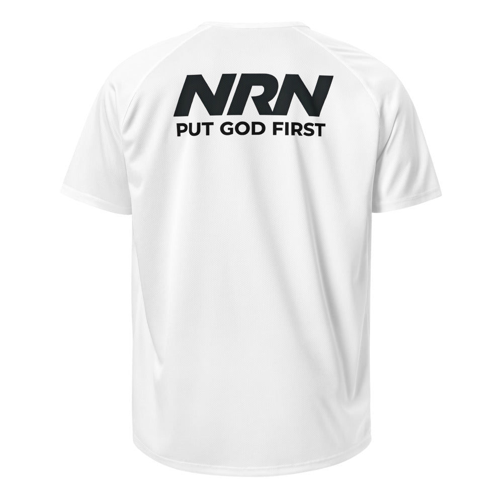 NRN Put God First Unisex sports jersey