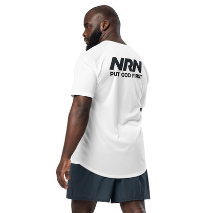 NRN Put God First Unisex sports jersey