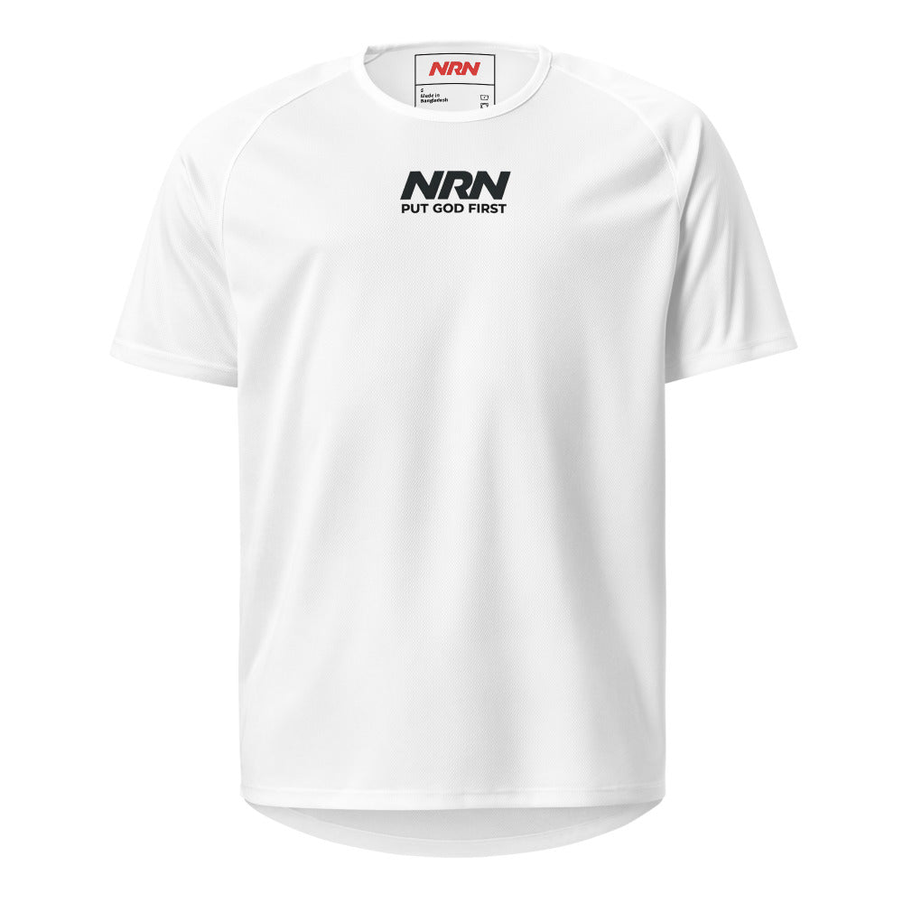 NRN Put God First Unisex sports jersey